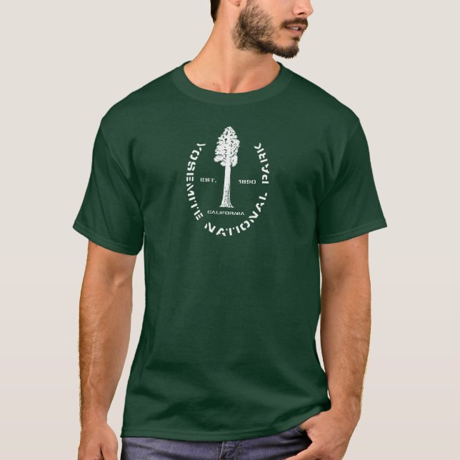 Yosemite nationalparkSequoia Kalifornien Tee Shirt (Framsida)