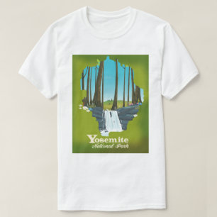 Yosemite Nationalparkssemester poster. T Shirt