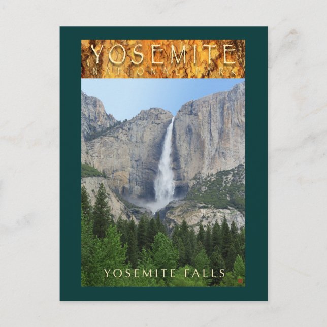 YOSEMITE NAT'L PARK-California-Yosemite Falls- Vykort (Framsida)
