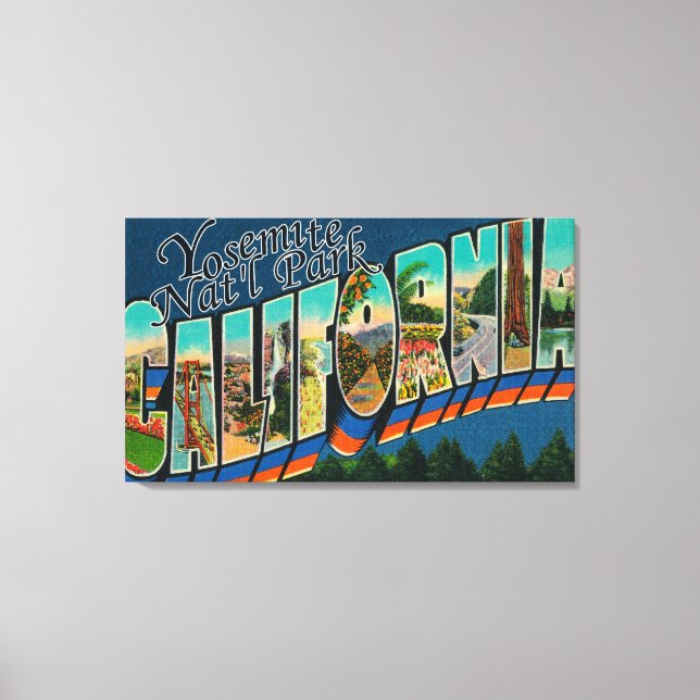 Yosemite Nat'l Park, Kalifornien Canvastryck (Framsida)