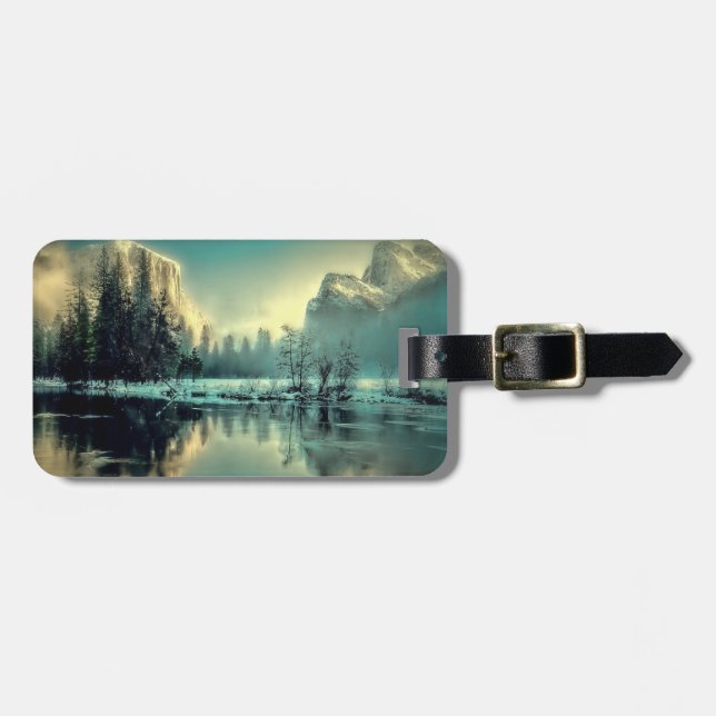Yosemite Park Sunrise Bagagebricka (Horisontell Framsida)