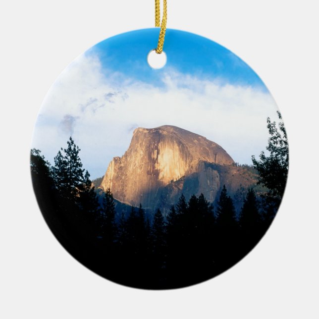 Yosemite parkerar den halva kupolen julgransprydnad keramik (Framsidan)