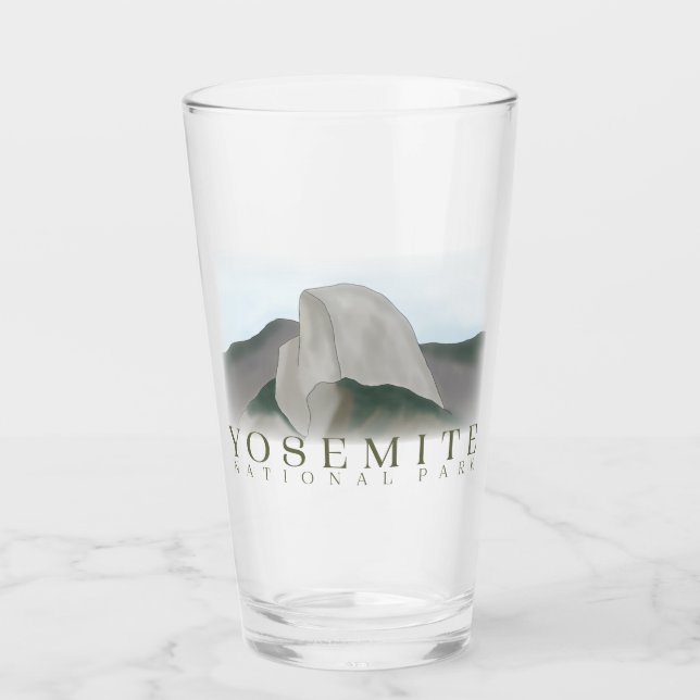 Yosemite Pint Glass, nationalparkens tumbler Glaskopp (Framsida)