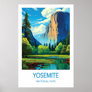 Yosemite Resematerial Affisch Nationalpark Konst