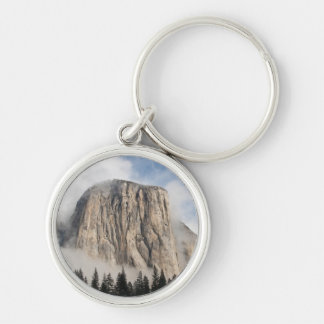 Yosemite Rund Silverfärgad Nyckelring