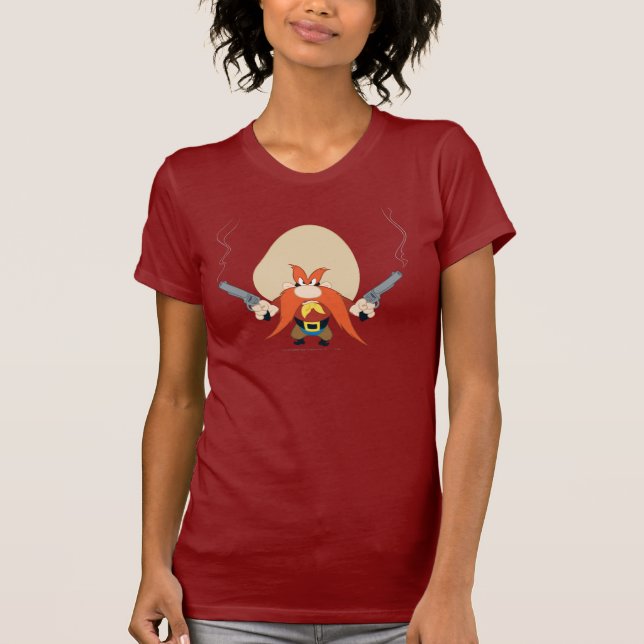 Yosemite Sam Backa undan T Shirt (Framsida)
