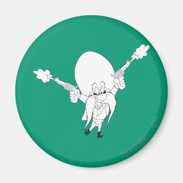 Yosemite Sam Guns Blaise Magnet (Framsidan)