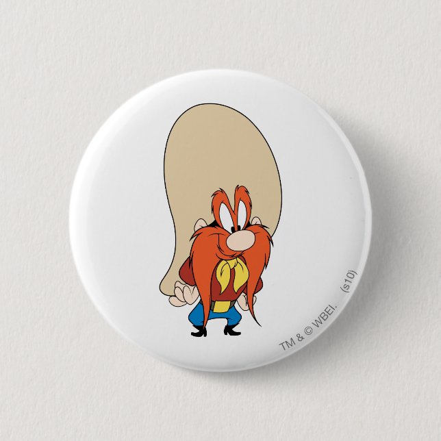 Yosemite Sam Hands on Hips Knapp (Framsida)