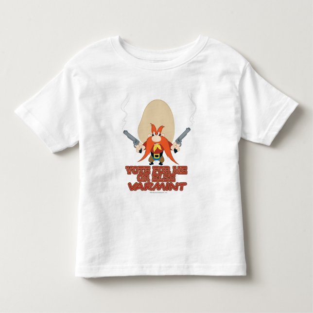 Yosemite Sam - Omröstning för mig eller Else Varmi T Shirt (Framsida)