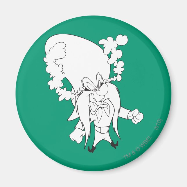 Yosemite Sam Steaming Mad Magnet (Framsidan)