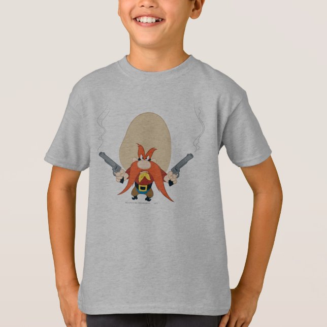 Yosemite Sam Tillbaka av T Shirt (Framsida)
