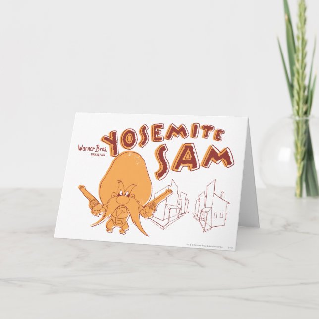 Yosemite Sam Warner Bros. Presenter Kort (Framsida)