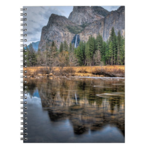 Yosemite sceniska nedgångar anteckningsbok med spiral