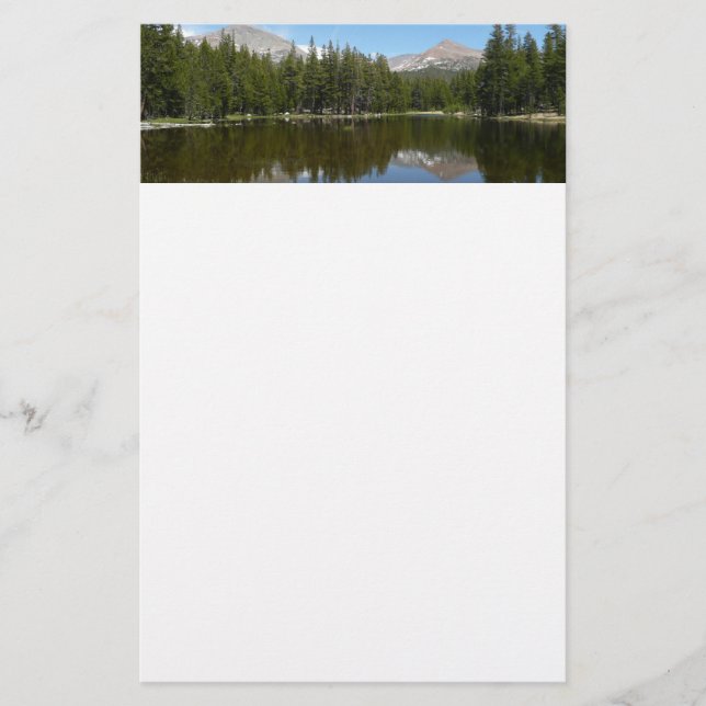 Yosemite sjö reflexion brevpapper (Framsida)