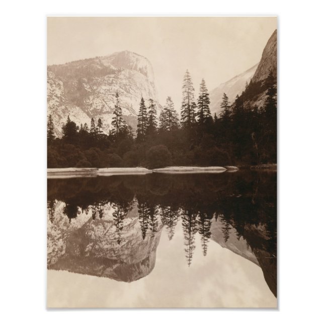 Yosemite - Spegel Sjö - nationalparken Fototryck (Framsidan)