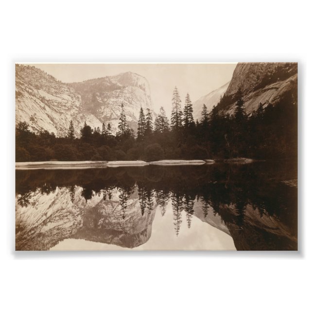 Yosemite - Spegel Sjö - nationalparken Fototryck (Framsidan)