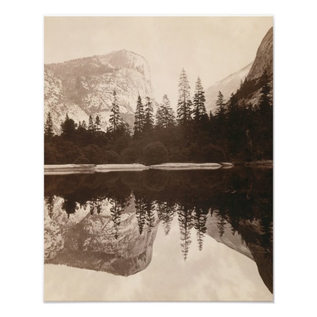 Yosemite - Spegel Sjö - nationalparken Fototryck (Framsidan)
