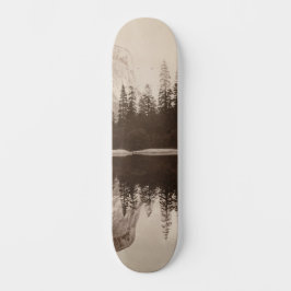 Yosemite - Spegel Sjö - nationalparken Mini Skateboard Bräda 18,5 Cm