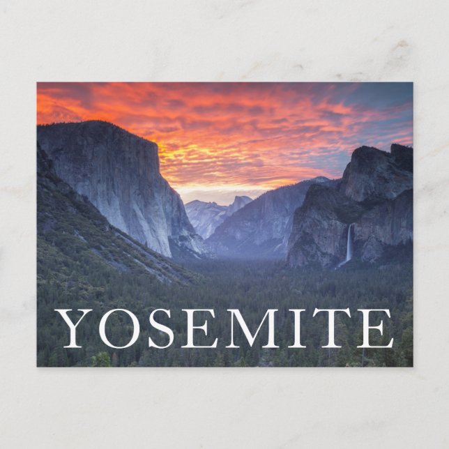 Yosemite-tunnelvy Vykort (Framsida)
