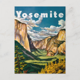 Yosemite Vacation Art Unedated Vintage Photos Old Vykort