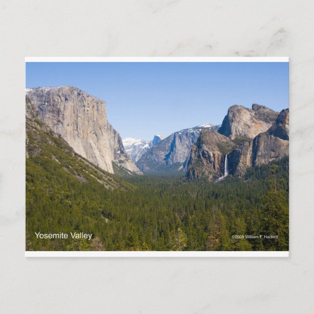 Yosemite Valley April California Products Vykort (Framsida)