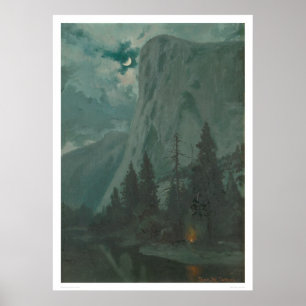 Yosemite Valley by Monlight, Calif. 1215 Poster