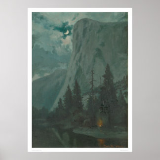 Yosemite Valley by Monlight, Calif. 1215 Poster