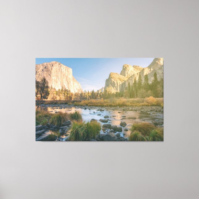 Yosemite Valley Evening Canvastryck (Framsida)
