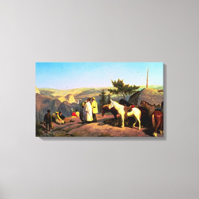 Yosemite Valley från Glacier Point 1874 Canvastryck (Framsida)