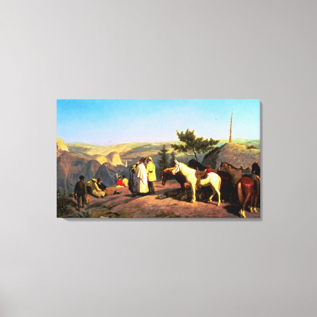 Yosemite Valley från Glacier Point 1874 Canvastryck (Framsida)