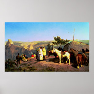 Yosemite Valley från Glacier Point 1874 Poster