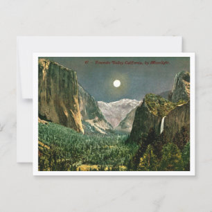 Yosemite Valley från Moonlight 1910-talet Vykort