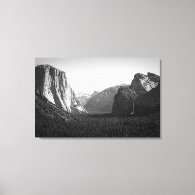 Yosemite Valley från tunnelvyn Canvastryck (Framsida)