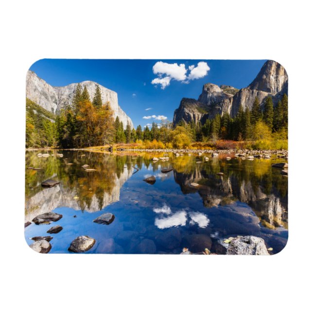 Yosemite Valley i Fall Magnet (Horisontell)