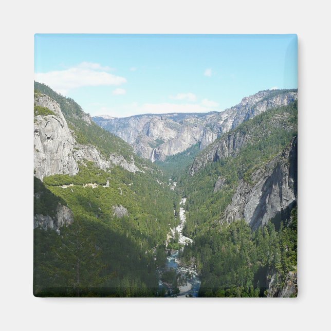 Yosemite Valley i nationalparken Yosemite Magnet (Framsidan)