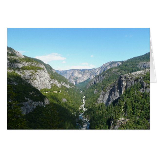 Yosemite Valley i Yosemite National Park Hälsningskort (Framsidan Horizontal)