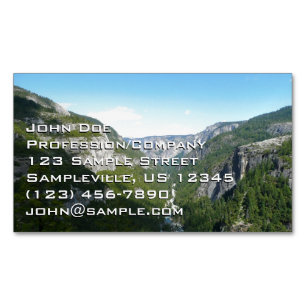 Yosemite Valley i Yosemite National Park Magnetiska Visitkort