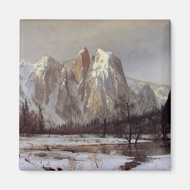 Yosemite Valley, Kalifornien (Cathedral Sten) Magnet (Framsidan)