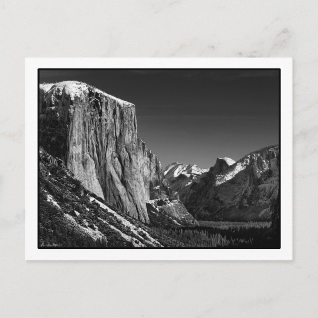 Yosemite Valley Postcard Vykort (Framsida)