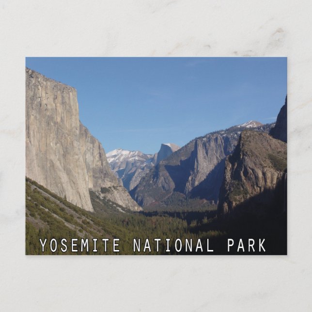 Yosemite Valley Postcard Vykort (Framsida)