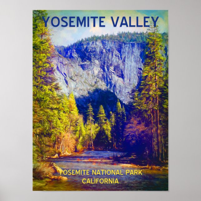 Yosemite Valley Travel Poster (Framsidan)
