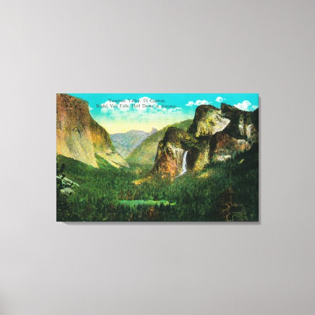 Yosemite Valley ViewYosemite, CA Canvastryck (Framsida)