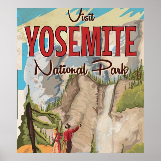 Yosemite Vintage Affisch (Framsidan)