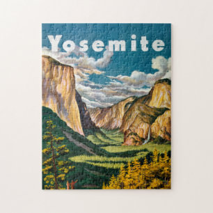 Yosemite Vintage Art Coola Historik Photos Travel Pussel