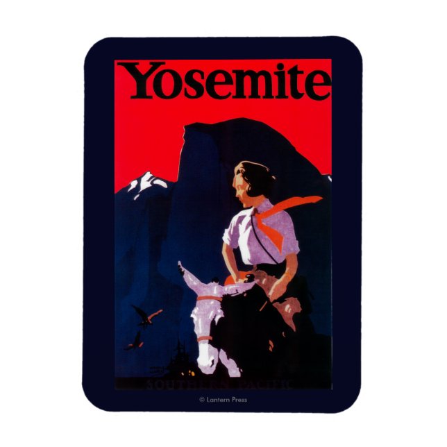 Yosemite Vintage PosterYosemite, CA Magnet (Vertikal)