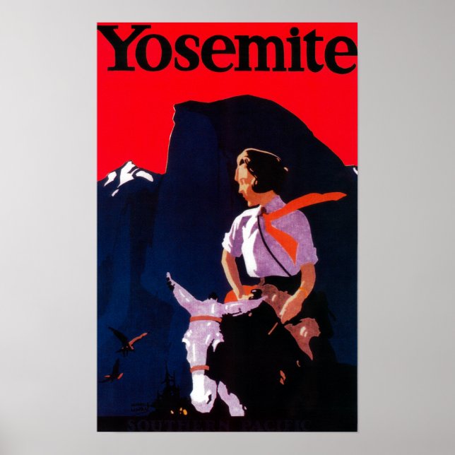 Yosemite Vintage PosterYosemite, CA Poster (Framsidan)