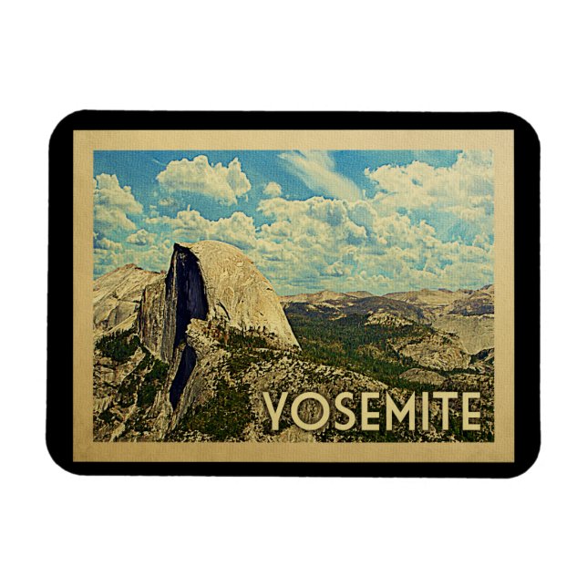 Yosemite Vintage resor Magnet (Horisontell)