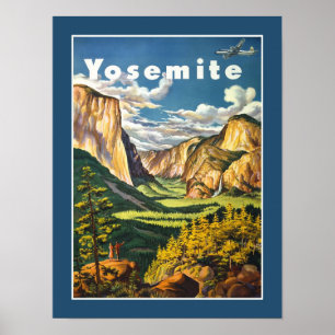 Yosemite Vintage resor Poster