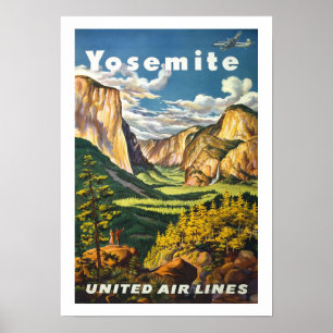 Yosemite Vintage resor Poster