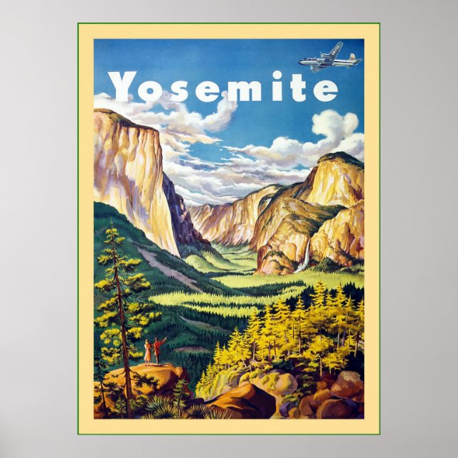 Yosemite ~ Vintage resor Poster (Framsidan)